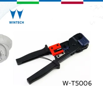 Coax cable ratchet crimping tool