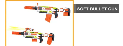 BO soft bullet gun assemble plastic toy gun