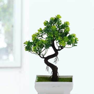 Fake Artificial Plant Plastic Bonsai Flower Wedding Office Home Decor Simulated Potted Plants Tree Flower