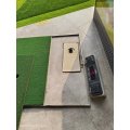 Sistema de tapete de golf comercial con marco de acero inoxidable, césped de nailon de 15 mm y base de EVA amortiguadora de 10 mm
