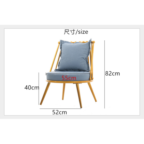 New Design Metal Frame Leisure Iron Chair