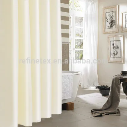 Water-proof shower curtain, five star hotel used shower curtain