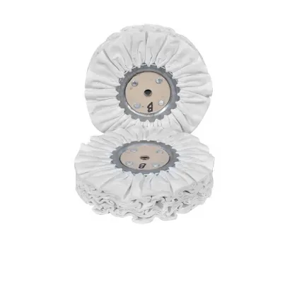 WHITE CLOTH BUFFING WHEEL FOR HARDWARE
