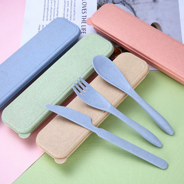 Food Grade Wheat Straw Picnic Cutlery Set