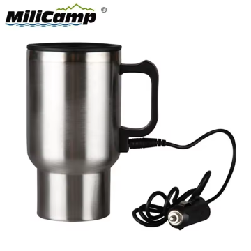 500 ml de aço inoxidável Aquecimento elétrico do porta -copos para acampar