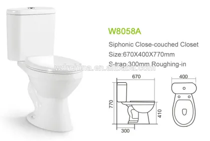 Bathroom ceramic Chinese sihhonic wc american standard sanitary ware