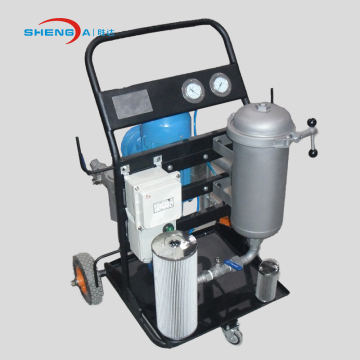Movable hydraulic oil cleaning machine