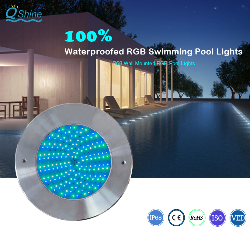 Qshine flat alter thin pool lamps (12)