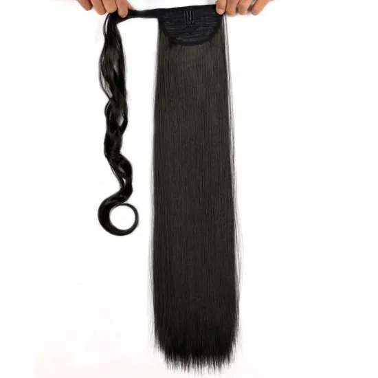MYZYR Long Curly/Straight Clip in Hair Tail Nature False Ponytail Hairpiece With Hairpins Synthetic Ponytail Hair Extension