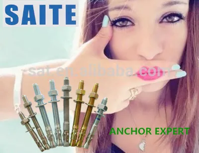 3/4" x 14" Plain Finish L shaped anchor bolt.Bent Anchor Bolt w/ Nut & Washer