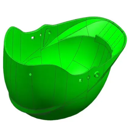 Motorcycle helmet technology mold customization service