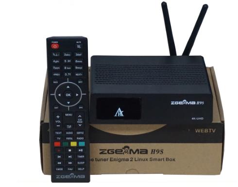 Super Sale ZGEMMA H9S 4K UHD H.265/HEVC digital satellite tv deocder dvb s2/s2x multistream with iptv stream with build-in wifi