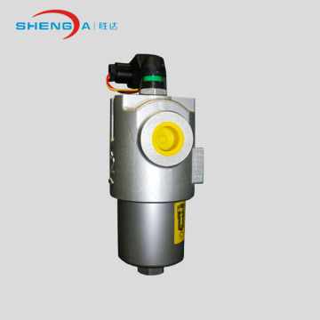 Low pressure hydraulic inline oil filter assembly aluminum