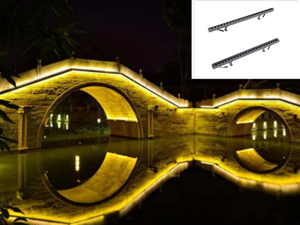 High-power LED wall washer for long-distance illumination