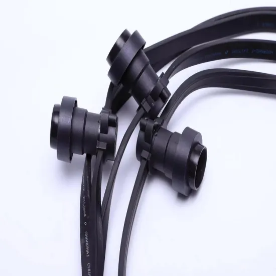 Outdoor LED String Lights E27 B22 Socket Rubber Cable for Christmas and Weddings