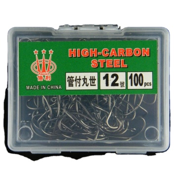 Biblioteca de gancho de peixe de aço de alto carbono newmajor para pesca e pesca marítima - 0,01 kg/caixa