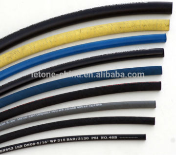 EN857 SC wire braided hydraulic rubber hose in 1 or 2 reinforcement