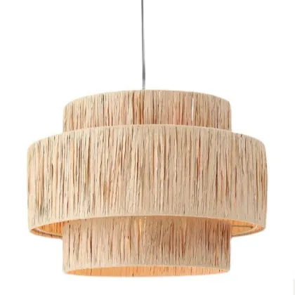 Wabi Sabi Style Rattan Vine Art Pendant Lamp for Zen Restaurants and Tea Rooms