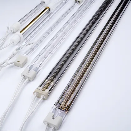 Wholesale Twin Tube Infrared Quartz Heating Halogen Lamp for Heraeus Printer