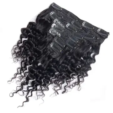 Bulk Clip In Hair Extension 100%  Vietnamese Human Hair Curly Wave Virgin Cuticle Aligned Hair