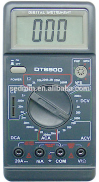 Measure Capacitance and Temperature DT-890D C diode HFE digital multimeter