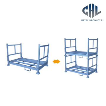 Multi-Tier Stackable Storage Rack for Warehouse