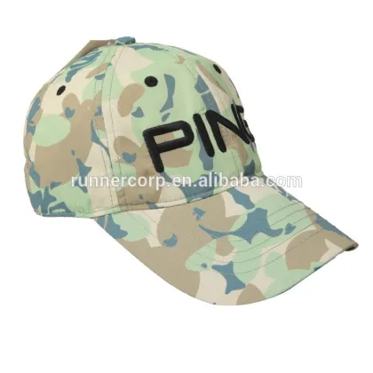 100% cotton famous camo golf hat