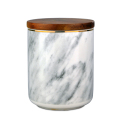 贅沢な大理石のシミュレーションの表面の香りの蝋燭
