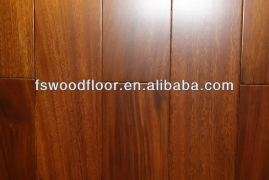 Durable Okan (Iroko) solid hardwood flooring