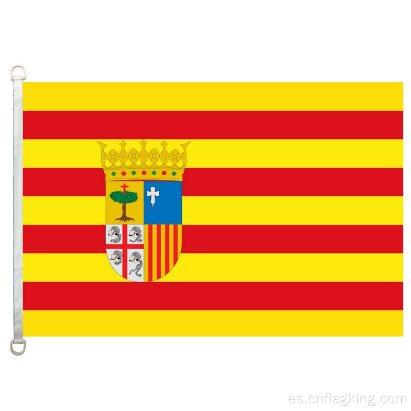 100% poliéster 90 * 150 CM Bandera de Aragón Banderas de Aragón