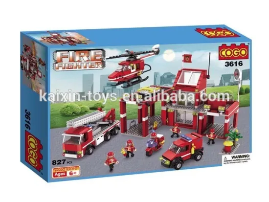 827 PCS mini building blocks fire fighter building blocks toys for kid DIY toys