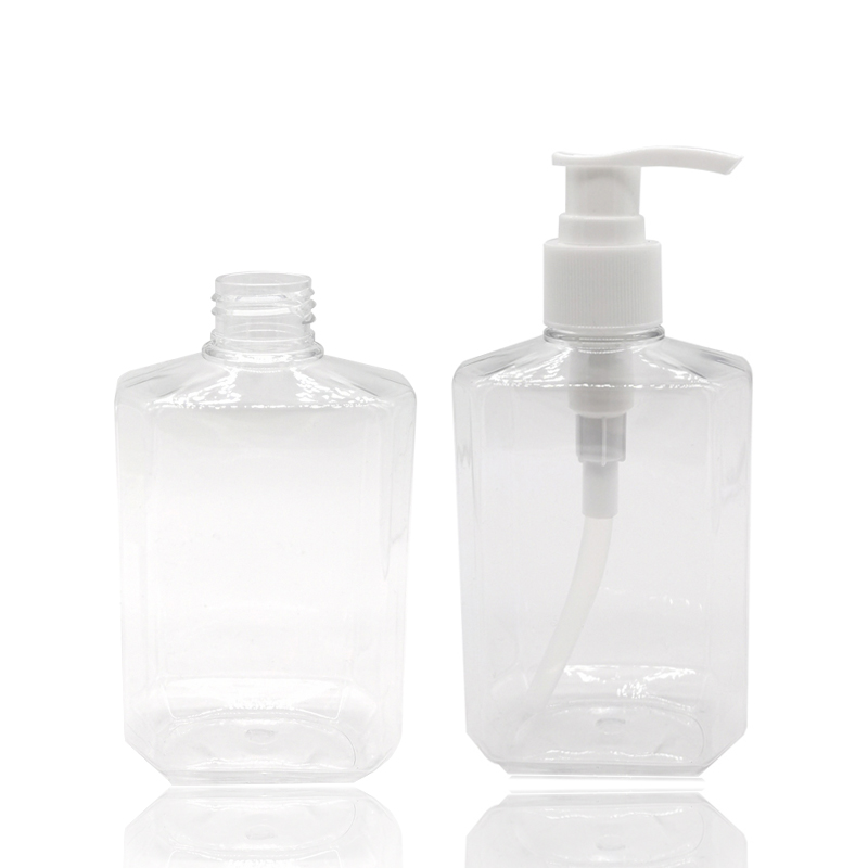 Bouteille ovale de 250 ml Bouteille de désinfectant pour les mains PET vide