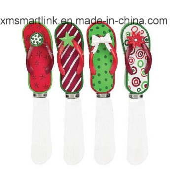 Poly Resin Flip Flop Decorative Handle Butter Spreader