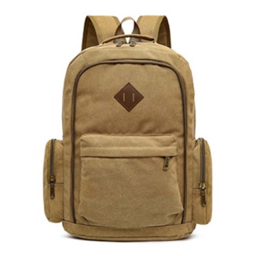 Retro School Backpack for Travel and Notebooks - Canvas Tactical Rucksack for Men and Women
