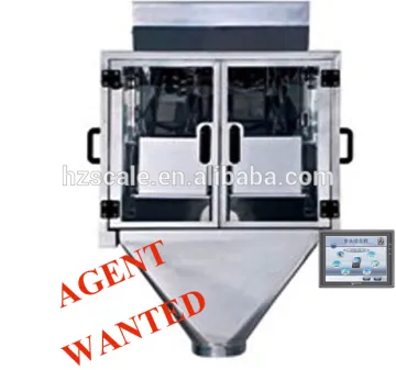 Automatic 2 Head Linear Weigher with Pet Food Packaging Machine