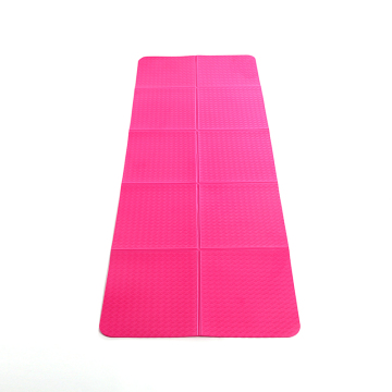Non-slip foldable TPE Travel yoga mat wholesale