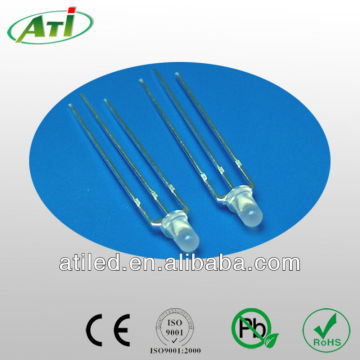 3mm bi-color led, red and yellow bi-color led, common cathode bi-color led