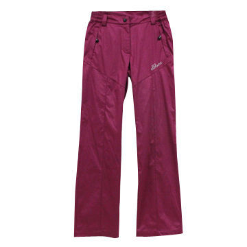 Ski pants, made of 30D/24F and TPU white membrane with print, available in S to XXXL sizes