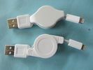 Portable Reversible Iphone 5 Lightning Cable White With 8 Pin Usb