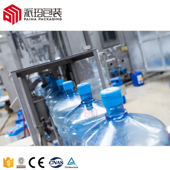 Automatic 19/20 Liter Bucket Barrel Bottle 20L 5Gallon Water Filling Machine Production Line