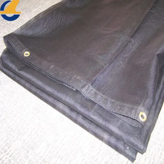 Fire retardant pe grid fabric mesh tarpaulin