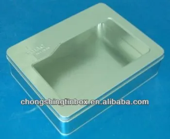 Hot sale packaging tin box with PET window from alibaba china