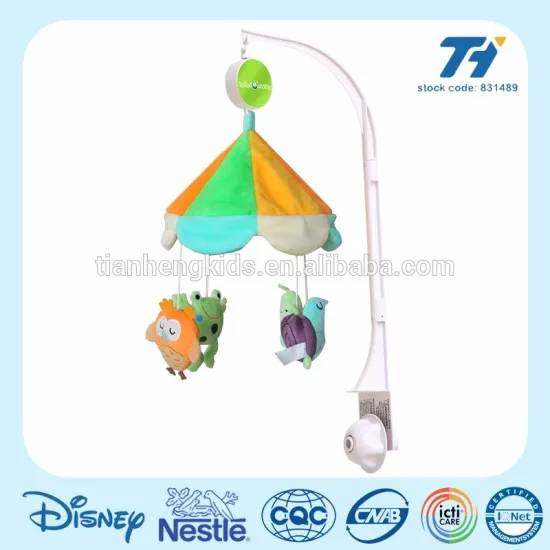 Zoo Animal hanging baby crib musical mobile for bedding set with sound