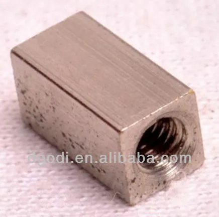 nickel plated brass threaded square nut