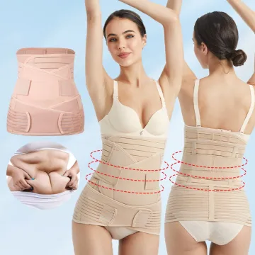 3-in-1 Tummy Trimmer: Postpartum Belly Wrap & Abdominal Binder