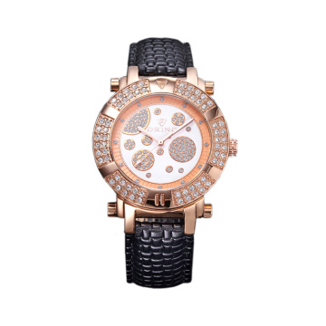 Z nehrdzavejúcej ocele Iced Out Lady&#39;s Watch