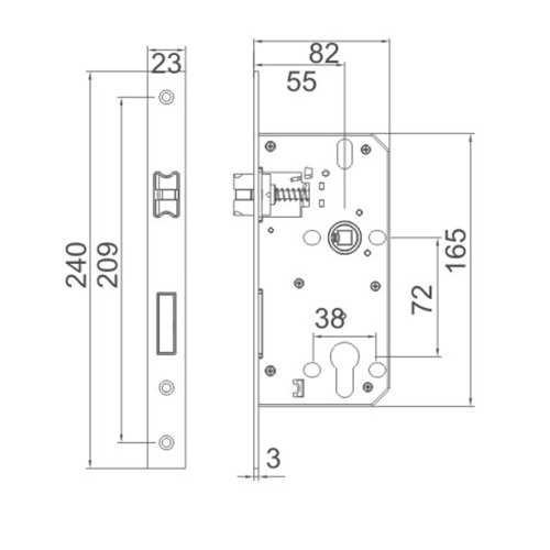 Корпус буфера для вспомогательного блокировки