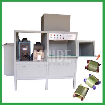 Stator coil powder coating machine