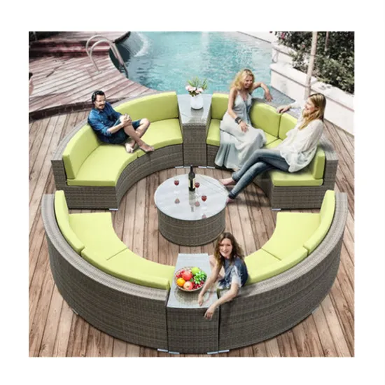 CBMmart Modern Outdoor Furniture: Durable Stable PE Rattan Sofa Set for Garden