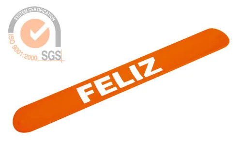 Promo Silicone Wide Wrist Band In Orange 